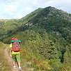 Dura subida hacia el Coll de Jos / Hiking route Camí dels Bons Homes 