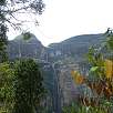 Vista general de la catarata de Gocta un poco por debajo del mirador / Hiking route Catarata Gocta 