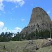 Devils Tower cara sur / Hiking route Devils Tower 