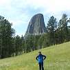 Vista desde el punto más alejado del Red Beds Trail / Hiking route Devils Tower 