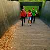Paso subterráneo para volver al parking / Hiking route El volcán Croscat y La Fageda 