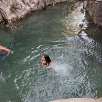 Salto al agua en la entrada del Estret de Sacos / Hiking route Fonts d