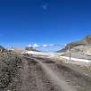 Dirt track close to the Quille du Diable / Hiking route Switzerland. Visit to a glacier in Les Diablerets 