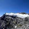 Diablerets Glacier from the Quille du Diable / Hiking route Switzerland. Visit to a glacier in Les Diablerets 