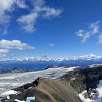 Prapio glacier on the right and Tsanfleuron glacier on the left / Hiking route Switzerland. Visit to a glacier in Les Diablerets 
