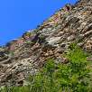 Paredes por las que sube la vía ferrata / Hiking route Gorges del Segre y Ermita de Sant Feliu de Castellvell 