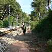 Junto a las vías del tren en busca del control del Aeri / Hiking route La Gràcia Montserrat 
