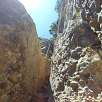 Escalera metálica de salida del grau / Hiking route Graus de la Morera de Montsant 