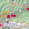 Croquis de la ruta que es casi 100% la M1 oficial señalizada en azul / Hiking route Graus de la Morera de Montsant 