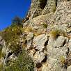Saliendo del grau de la Guineu -flanqueo a la izquierda- / Hiking route Graus de la Vilella Alta 
