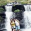Refrescándonos en la cascada después de la subida inicial / Hiking route Ascensión al Mulhacén 