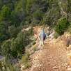 Camino de tierra transición entre las dos pasarelas / Hiking route Camino natural de Montfalcó al congost de Mont-rebei 