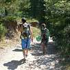 Caminamos por una pista paralelos a la riera / Hiking route Riera de Merlès 