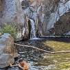 Detalle de la cascada y salida de la poza más grande / Hiking route Pozas del Salt Gros del Catllar 