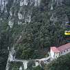 En el camino observamos a los que suben con el Aeri muy recomendable para llegar al Monasterio / Hiking route La Santa Cova 