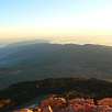 Vista desde la cima hacia el valle de la Orotava / Hiking route Cima del Teide 