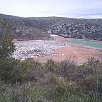 La zona abierta de explotaci&oacute;n es decir donde se echa la basura / Hiking route El vertedero del Garraf 