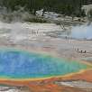 Zoom a la zona de pasarelas / Hiking route Yellowstone | Grand Prismatic Spring 