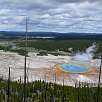 Vista completa del Grand Prismatic / Hiking route Yellowstone | Grand Prismatic Spring 