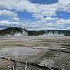 Descendemos y dejamos atrás el Grand Prismatic / Hiking route Yellowstone | Grand Prismatic Spring 