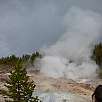 Humareda del Steamboat géiser / Hiking route Yellowstone | Norris Geyser Basin 