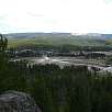 La explanada del Old Faithful desde el mirador Observation Point / Hiking route Yellowstone | Old Faithful 