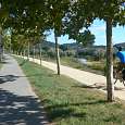 Carril bici poco antes de llegar a Montcada i Reixac 