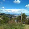 Vistas al Tibidabo desde Sant Pere Màrtir 