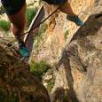 La vía ferrata sigue horizontal 