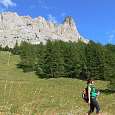 Vista de l´Aiguillette du Lauzet sobresaliendo del macizo 