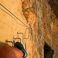 The via ferrata is short but bit exposed 