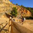 Entrance to the via ferrata 