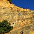 Staggered start of the via ferrata 