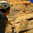Vertical track without flanks 
