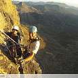 Los constructores de la vía ferrata Alquimia Gran Canaria 