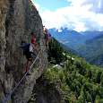 Not a very smooth exit of the Tibetan bridge 