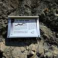 Informative signposts about the flora and fauna along the via ferrata 