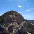 Vista de la cima del Cabezo la Porpuz desde la cresta 