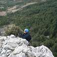 Cima de la vía ferrata -de aquí ladeamos en busca de la salida- 