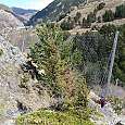 We say goodbye to the route -at road level- through the anti-landslide meshes 