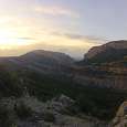 En el regreso subimos a la cresta y podemos disfrutar de grandes vistas al Congost de Montrebei 