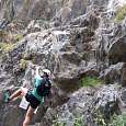 Start of the vertical section 