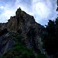 Looking up at Roc del Gos 