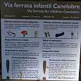 Cartel de la vía ferrata 