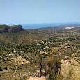 Vistas al mar desde la cresta de les Coves 