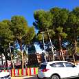 Estacionamiento junto al parque de la plaza de la Inmaculada 