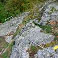 Inicio del tramo de vía ferrata de bajada 