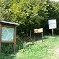 Indicative sign posts of the ferrata 