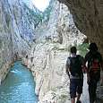The narrowest part of the gorge. 