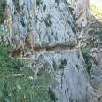 General view of the route crossing the gorge from end to end 